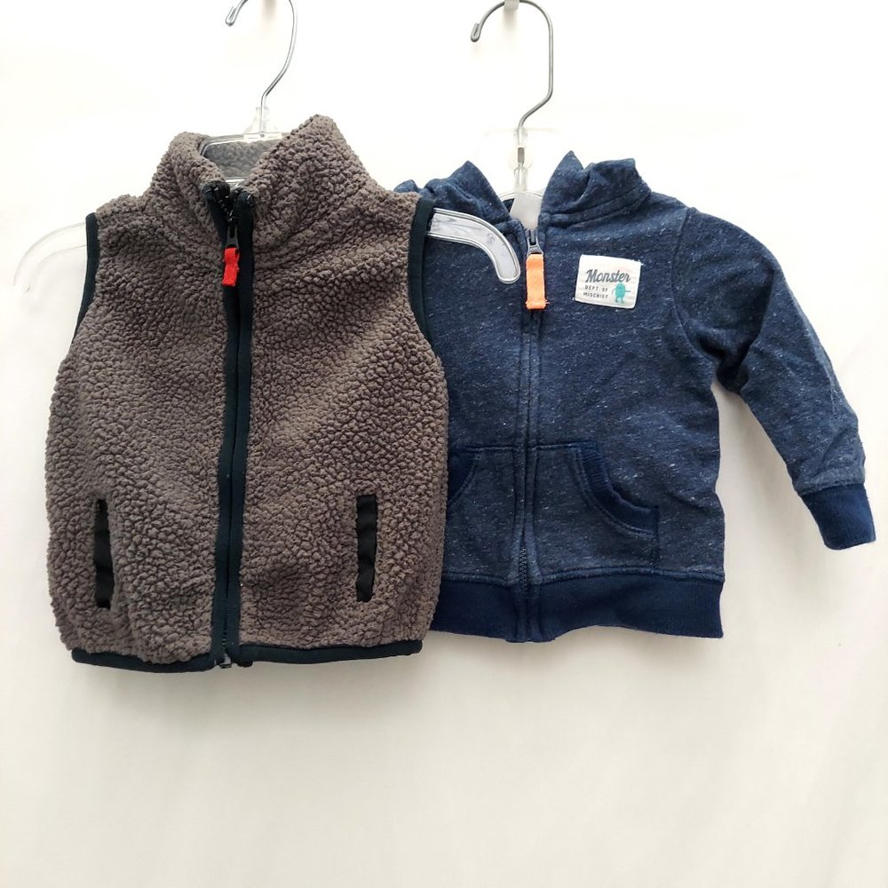 Carter's Bundle: Monster Jacket & Fleece Vest Set